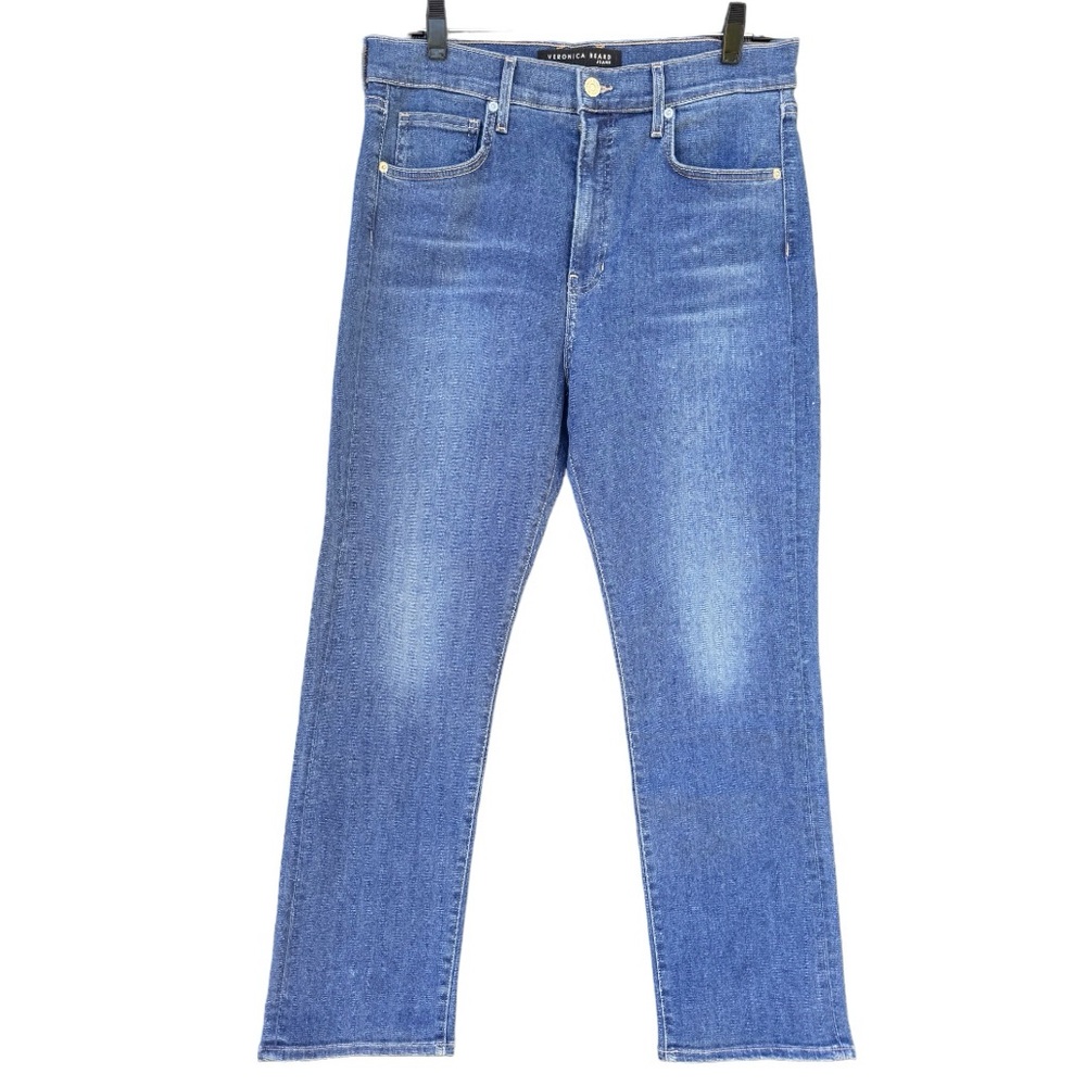 NWT Veronica Beard Ryleigh Slim-Straight High Rise Jean in Seas The Moment Sz 31